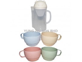 XB3181#1.6L WHEAT JUG+4CUP